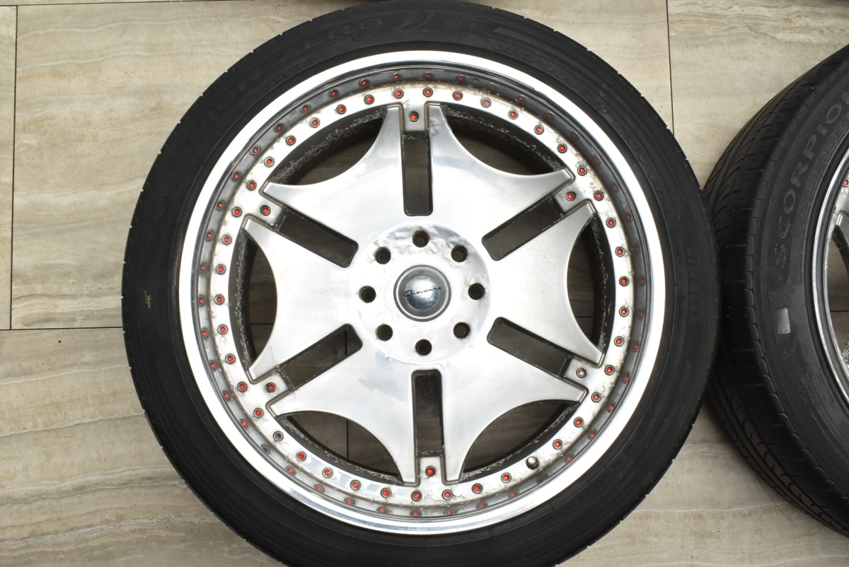 【大口径 25インチ】ジオバンナ ブラッグ 25in 12J +10 PCD165.1 ピレリ スコーピオンゼロ 315/40R25 ハマー H2 Giovanna BRAGG HUMMER_画像3