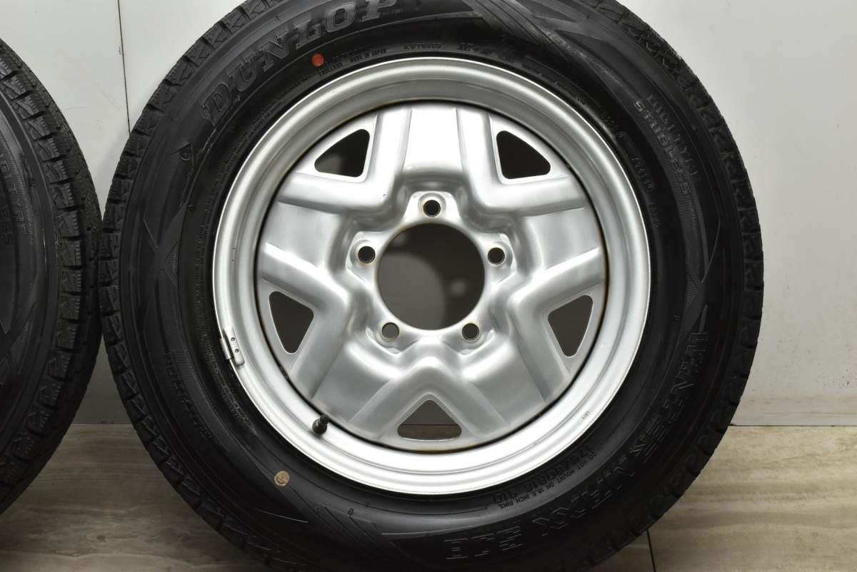 【バリ溝】スズキ ジムニー 純正 16in 5J +22 PCD108 ダンロップ ウインターマックス SJ8 175/80R16 スタッドレス JA11 JA22 JB23 JB64_画像6