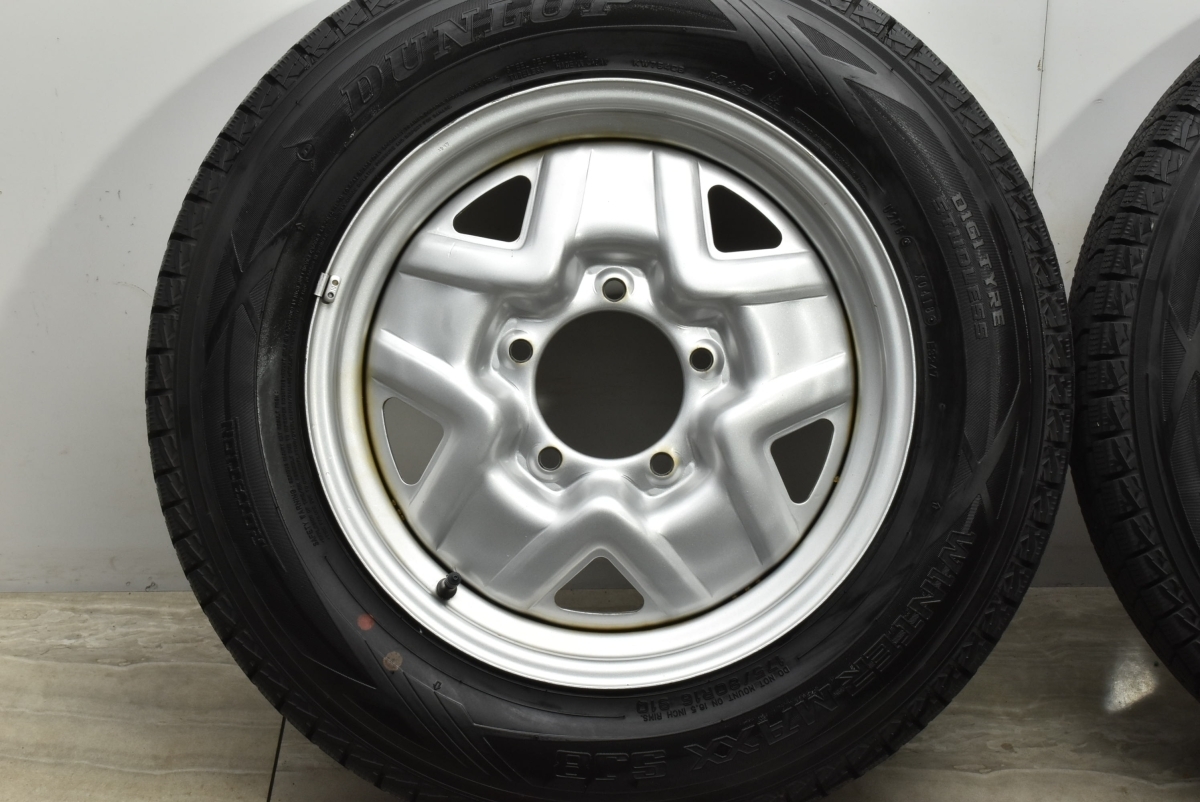 【バリ溝】スズキ ジムニー 純正 16in 5J +22 PCD108 ダンロップ ウインターマックス SJ8 175/80R16 スタッドレス JA11 JA22 JB23 JB64_画像5