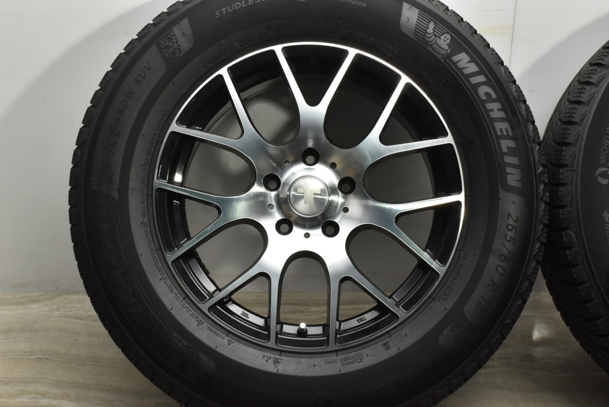 【バリ溝】ダイワオートモビルズ TR FOR グランドチェロキー 18in 8J +56.4 PCD127 ミシュラン X-ICE SNOW SUV 265/60R18 ジープ JEEP_画像5