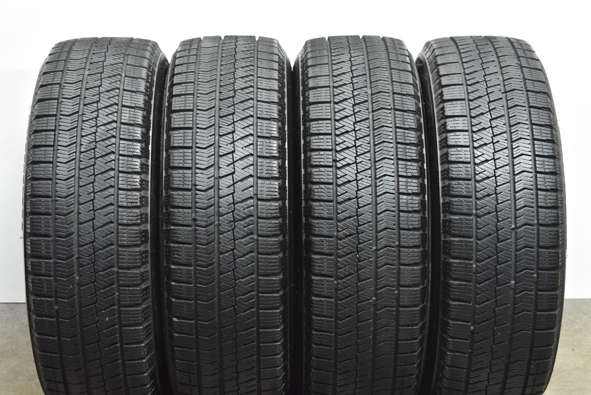 【バリ溝 美品】ミルアス 15in 6J +53 PCD114.3 ブリヂストン ブリザック VRX2 195/65R15 ノア ヴォクシー エスクァイア スタッドレス_画像8