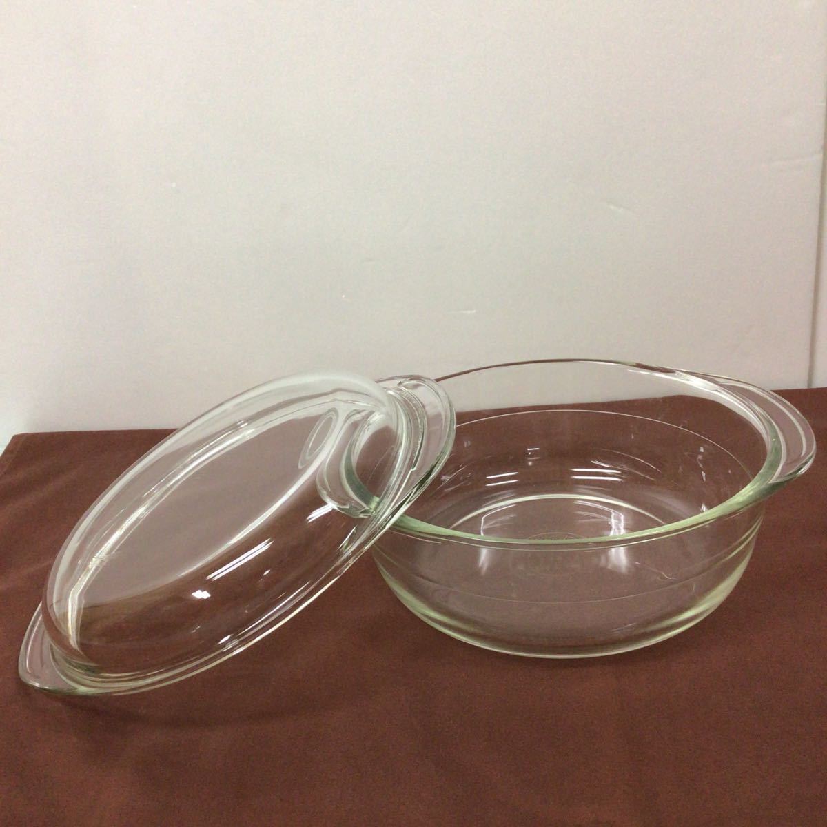 パイレックス 耐熱ガラス 岩城 ガラス　PYREX キャセロール　大1個　中2個_画像4