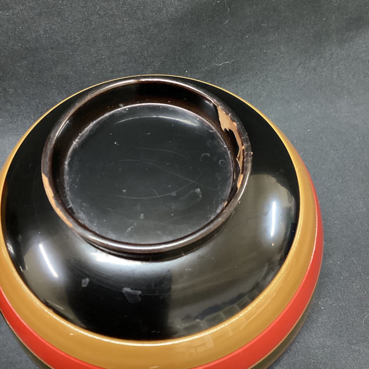 汁椀 蓋付 5個セット(蓋は4つのみ) 椀 漆器 吸物椀 木製 漆芸 和食器 蓋 _画像5