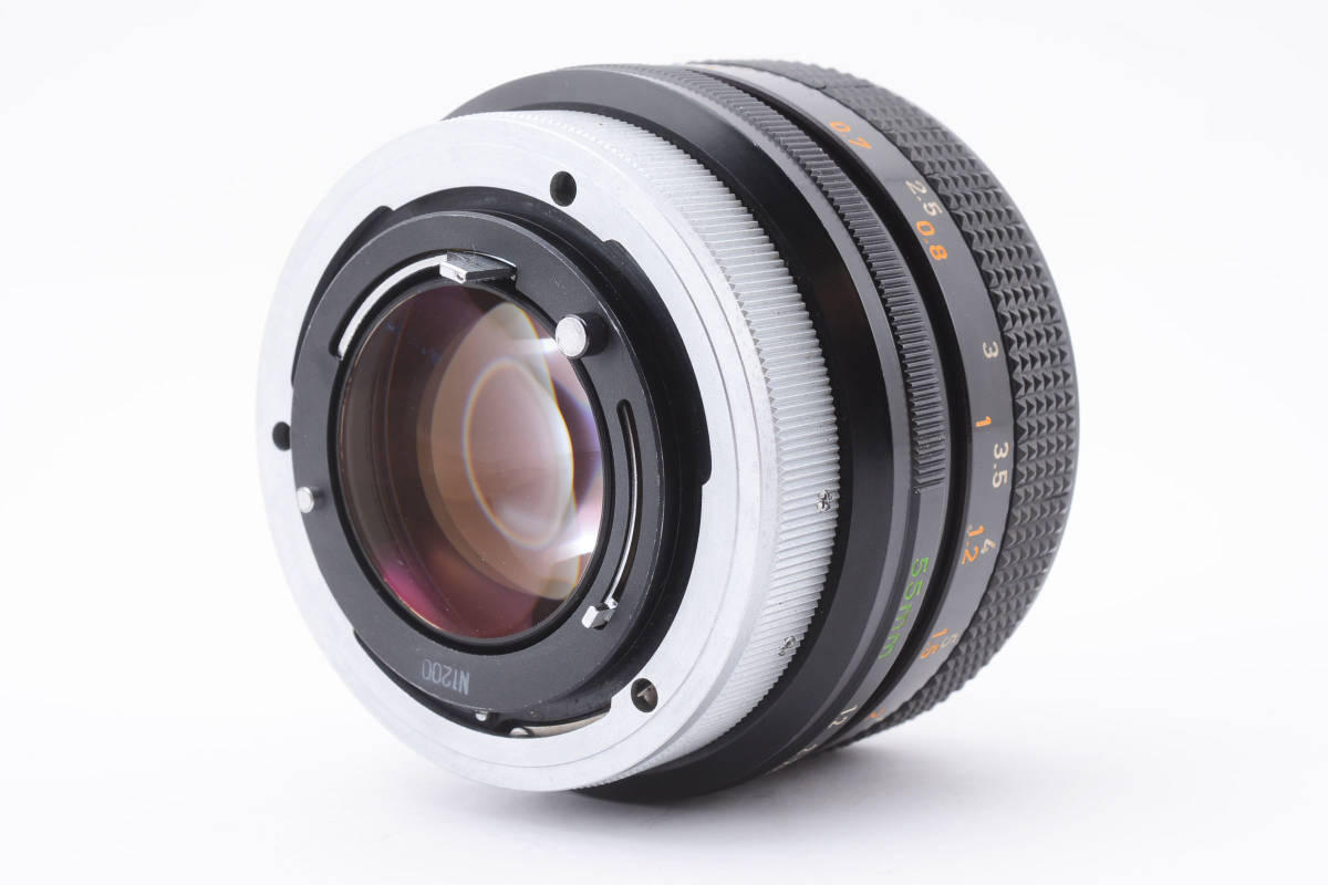 美品級★レア［O］マーク！Canon キヤノン FD 55mm F/1.2 S.S.C. SSC Lens キヤノンマニュアルフォーカス 単焦点 大口径 レンズ_画像4