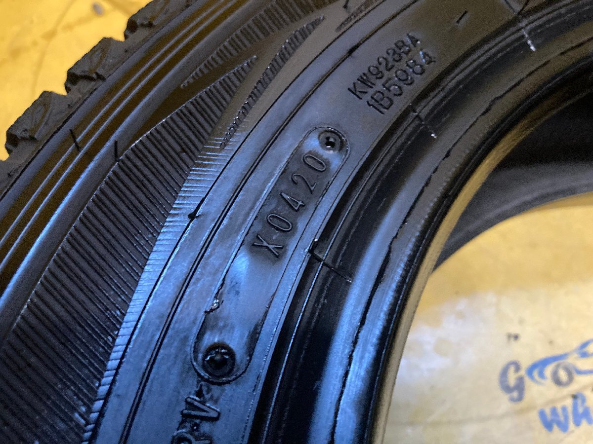 K-917☆2020年製☆155/80R14LT DUNLOP WINTERMAXX SV01 残溝約9㎜☆スタッドレス☆サクシード プロボックス等☆4本セット☆_画像9