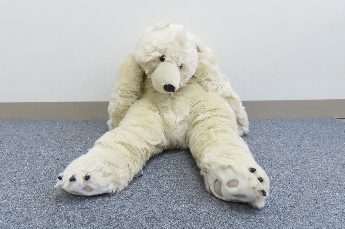 DITZ/ディッツ ポーラーベア 全長：約120cm 40239 designed Animals シロクマ 白熊 しろくま ぬいぐるみ 人形