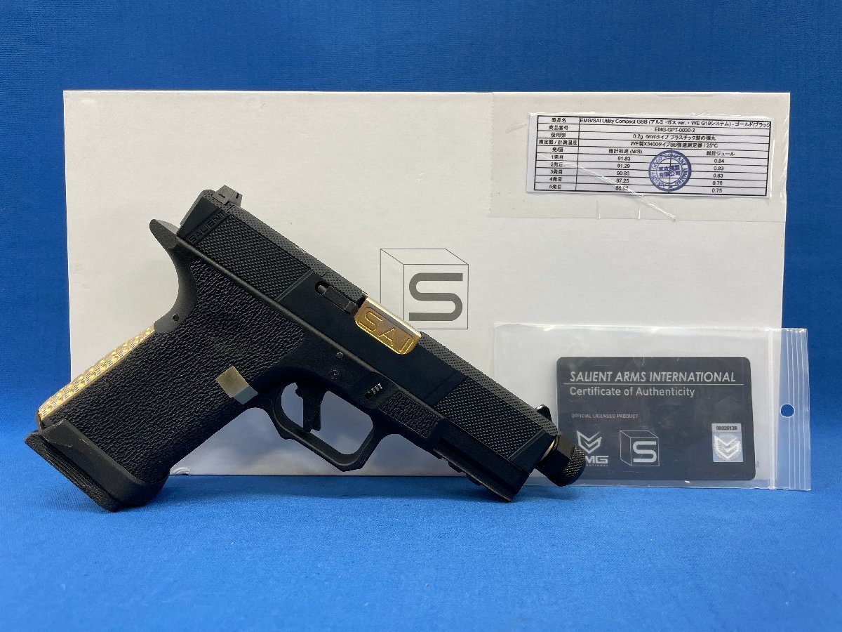 ●【中古品】SAI Utility Compact GBB / EMG-PT-0030-2 WE G19 トイガン ミリタリー ガスガン_画像1