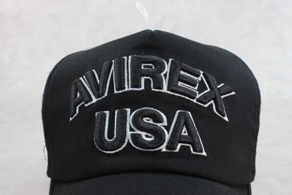大きいサイズ XL アヴィレックス AVIREX USA メッシュキャップ ブラック 帽子　春夏 新作 メンズ　レディース_画像3