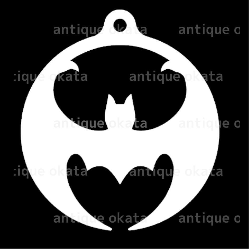 コウモリ bat flying fox オーナメント ロゴ シンボル エンブレム ステッカー 縦横20cm以内 マルチ カラー_画像1