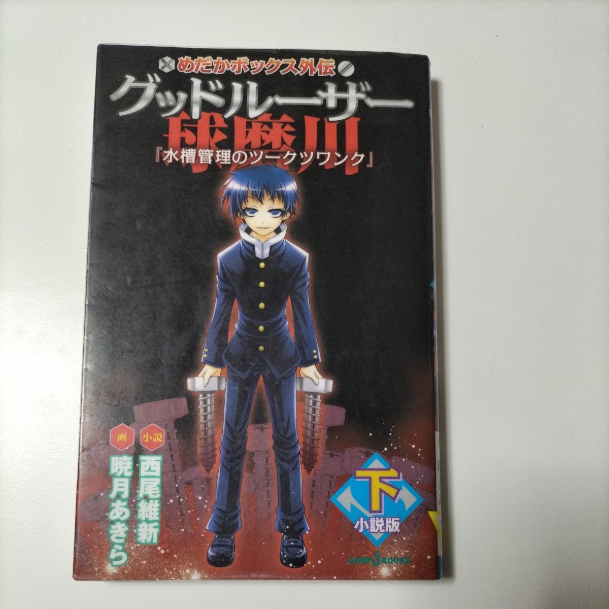 【除籍図書1014】グッドルーザー球磨川　めだかボックス外伝下小説版 （ＪＵＭＰＪＢＯＯＫＳ 西尾維新／小説　暁月あきら【図書館除籍本】