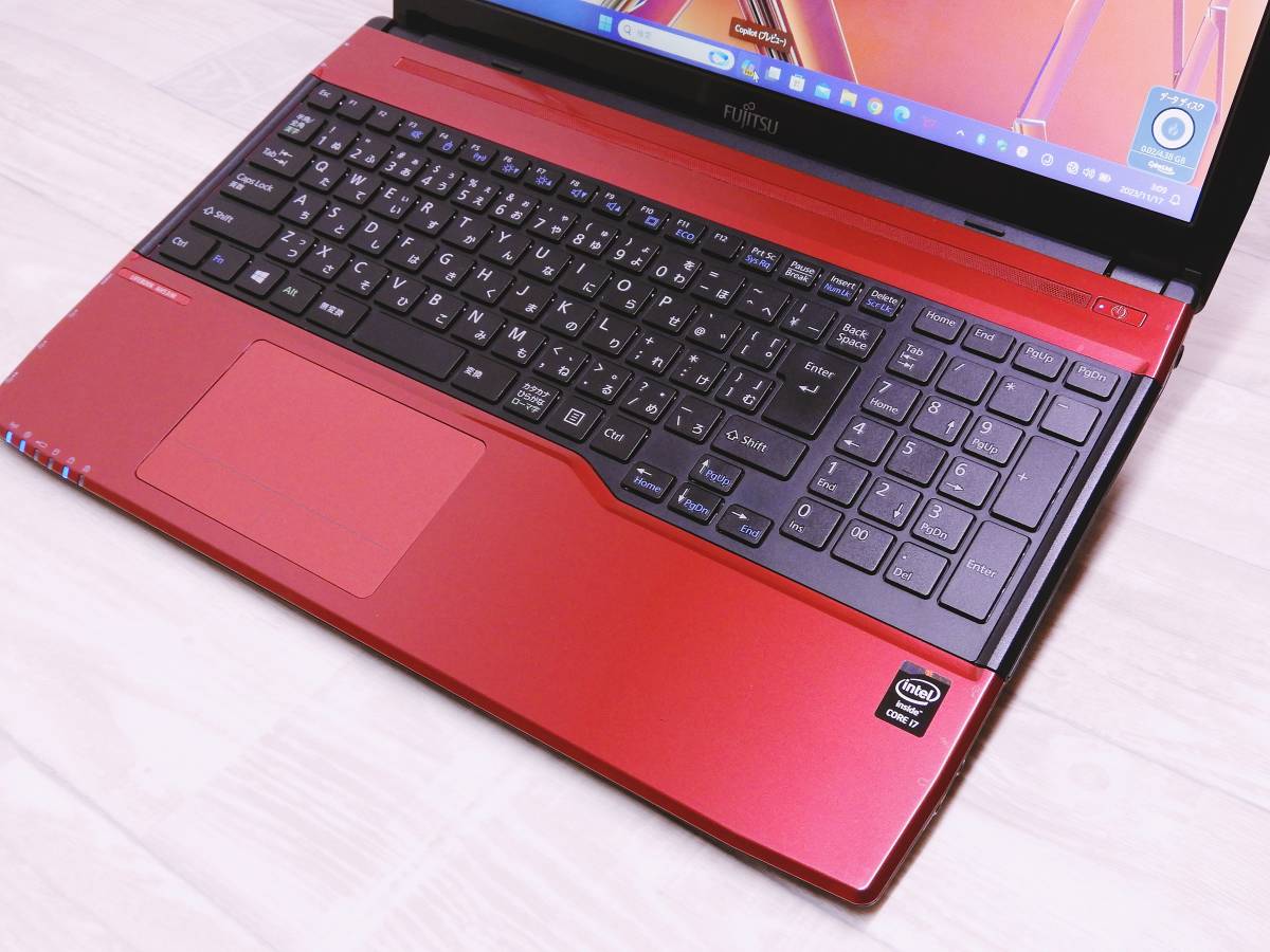 富士通 LIFEBOOK AH53/M★爆速新品SSD512GB+HDD1000GB+新品メモリ16GB+Bluetooth4.0★Win11Pro(Ver23H2)Office2021★Webカメラ/Core i7_BLU-RAY/DVD/USB 3.0 /USB 2.0/WiFi/HDMI