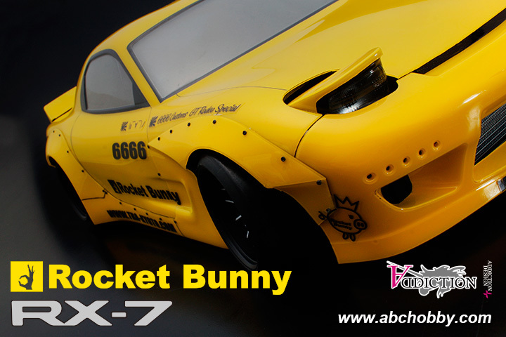 ☆ABC HOBBY 01 スーパーボディ　バリバリCUSTOM!! ☆ RX-7 Rocket Bunny ☆新品_画像4