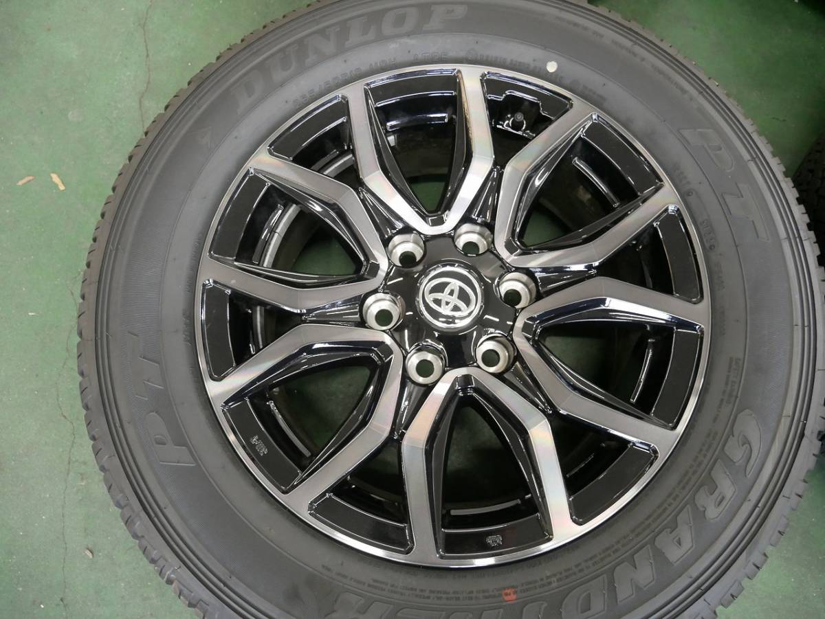 【1112-2】新車外し★ハイラックスGR純正外し★265/60R18★バリ溝★DUNLOP★GRANDTREK★タイヤホイール★４本セット★宮城県仙台市_画像2