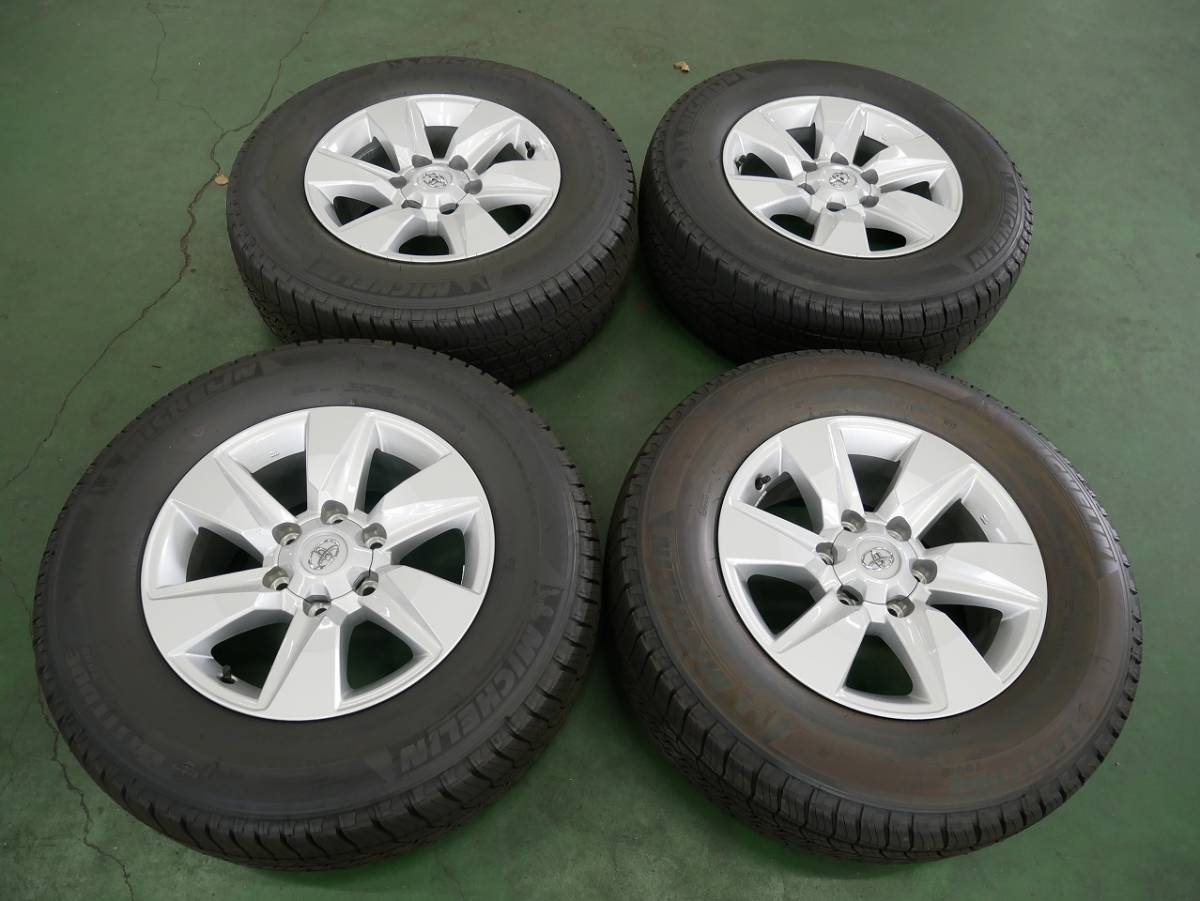 【1112-3】新車外し★１５０プラド後期純正★265/65R17★バリ溝★MICHELIN★LATITUDE★タイヤホイール４本セット★宮城県仙台市_画像1