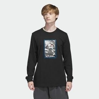 adidas アディダス シュムーフォイル マークゴンザレス 長袖Ｔシャツ コットン ブラック 2XL◆新品未使用タグ付正規品◆