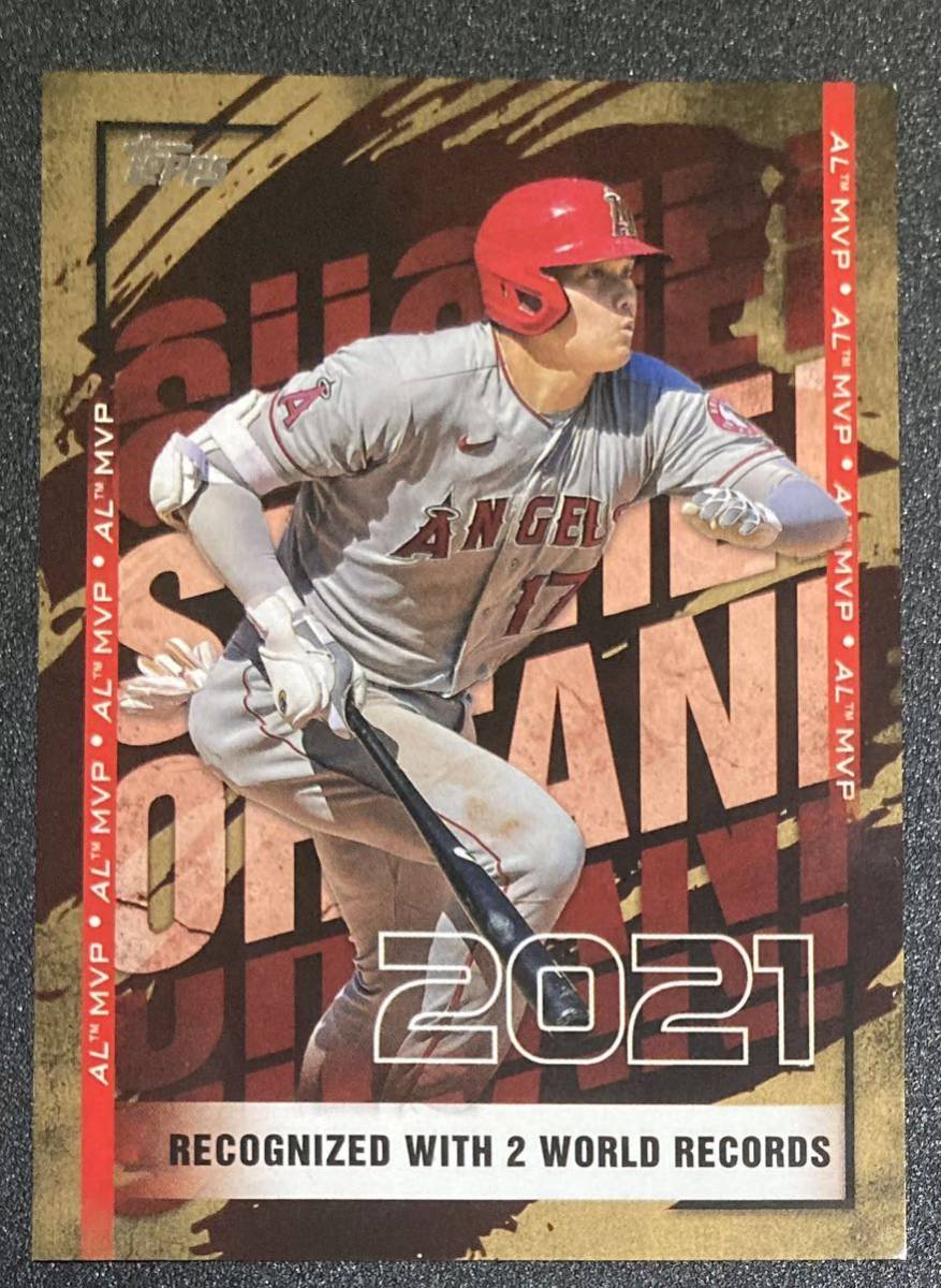 25枚限定! 2022 Topps Japan Edition 大谷翔平　インサートカード　ゴールドパラレル版 MLB MVP_画像2