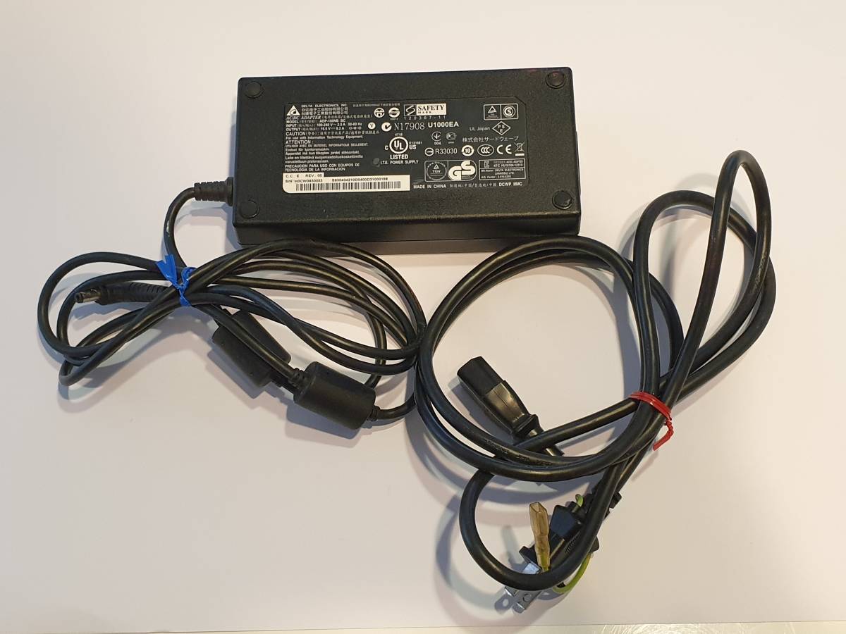 純正中古　DELTA製品 サードウェーブPC用 19.5V 9.2A 180W電源アダプタ ADP-180NB BC ACアダプター_画像1