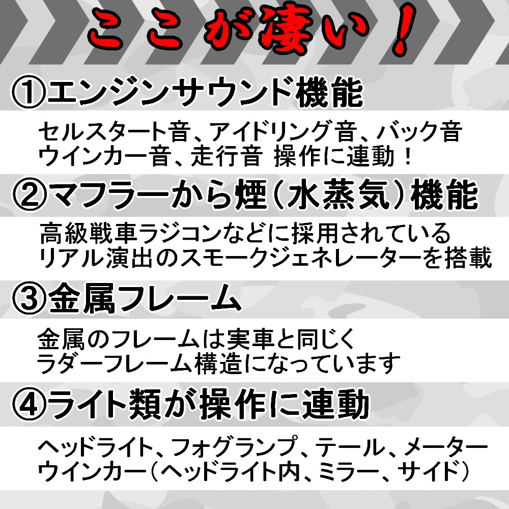 【白】ジムニー ラジコン シエラ スモーク機能 高性能 1/16 オフロード カメラ付き 人気 充電式 ジープ jeep 車 本格 屋外 JB74 JB64_画像3