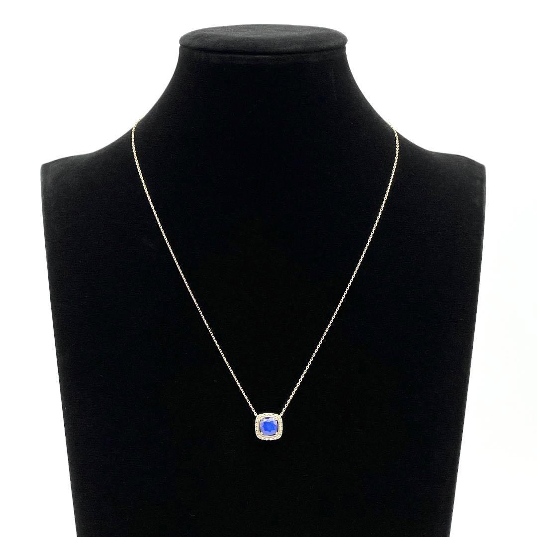 [ high class * lapis lazuli ] Vendome Aoyama Vendome Aoyama lady's pendant necklace 