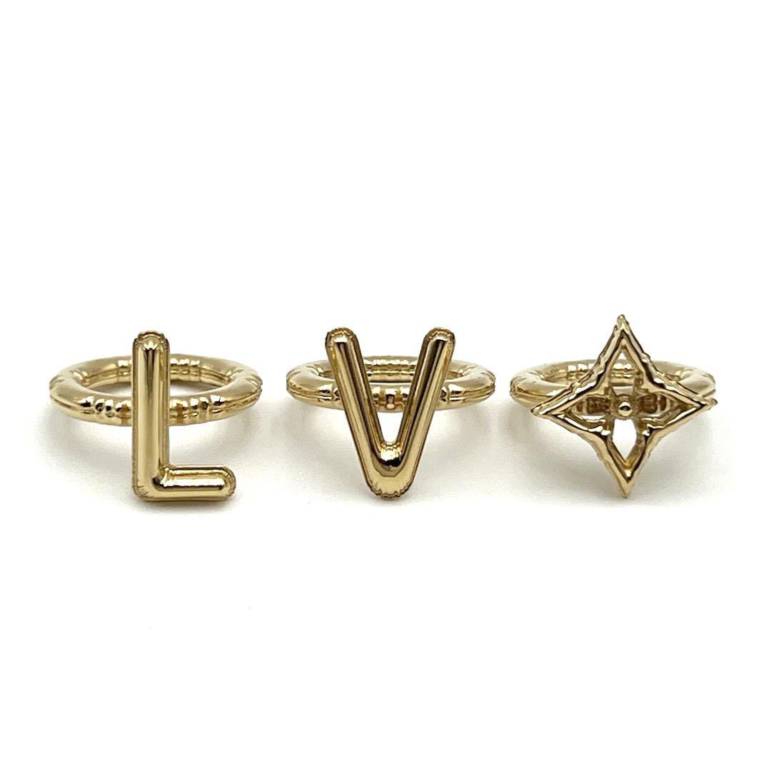 [ super rare * approximately 17-19 number * high class 3 point set ] Louis Vuitton LOUIS VUITTON men's ring ring 