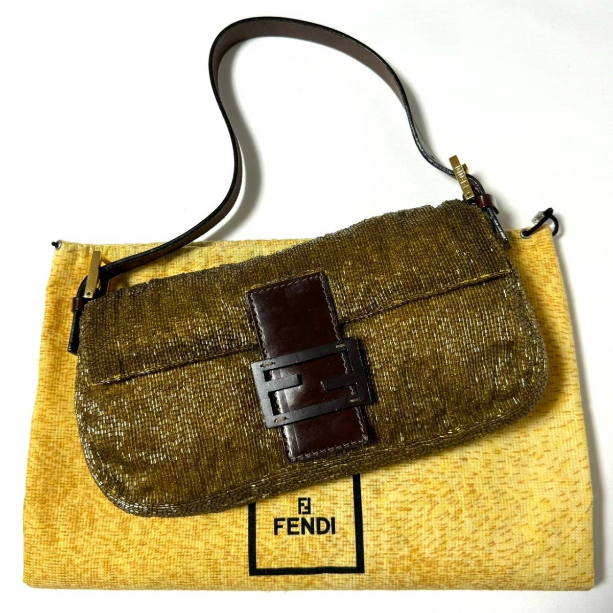 FENDI フェンディ ビーズ装飾 バケット バッグ HB02532|Yahoo!フリマ