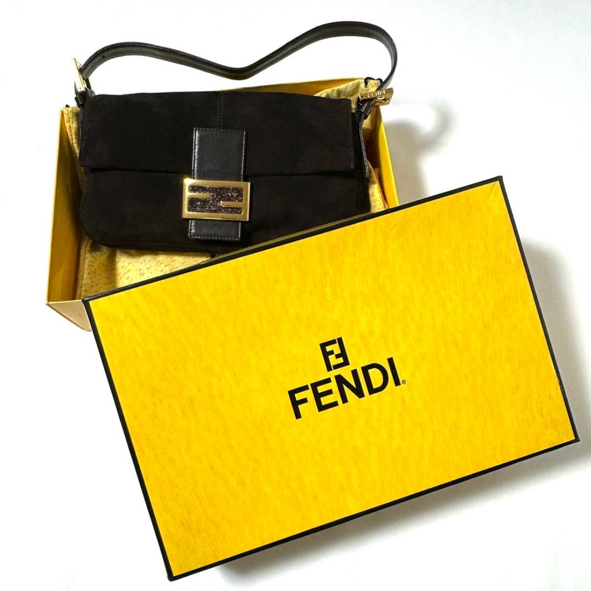 FENDI フェンディ バケット バッグ マンマバゲット スエード HB02593