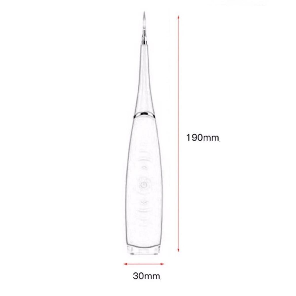 ★ 電動 超音波 歯石除去 スケーラー 歯石取りスクレーパー 歯科用 クリーナー USB充電 口臭予防 5段階調節 LEDライト付