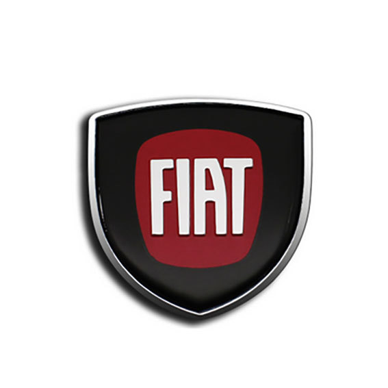 FIAT　フィアット ３D金属ステッカー　ブラック　１枚_画像4