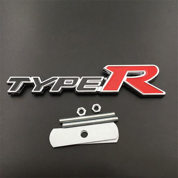 Type R （タイプR ）金属製３D フロントグリルエンブレム　Aタイプ　1枚_画像1