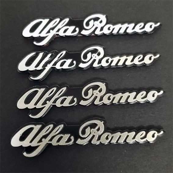 AlfaRomeo Alpha Romeo speaker sticker 4 piece collection 1 set 