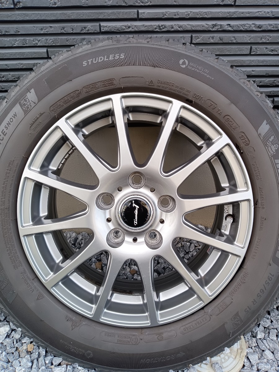 ☆195/65R15 PCD114.3☆スタッドレスホイール4本セット2020年製ミシュランX-ICE SNOW　溝多め　★ノア、ヴォクシー、エスクァイア等に★_画像4