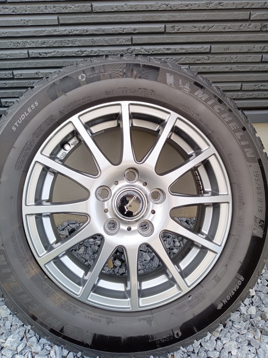 ☆195/65R15 PCD114.3☆スタッドレスホイール4本セット2020年製ミシュランX-ICE SNOW　溝多め　★ノア、ヴォクシー、エスクァイア等に★_画像2