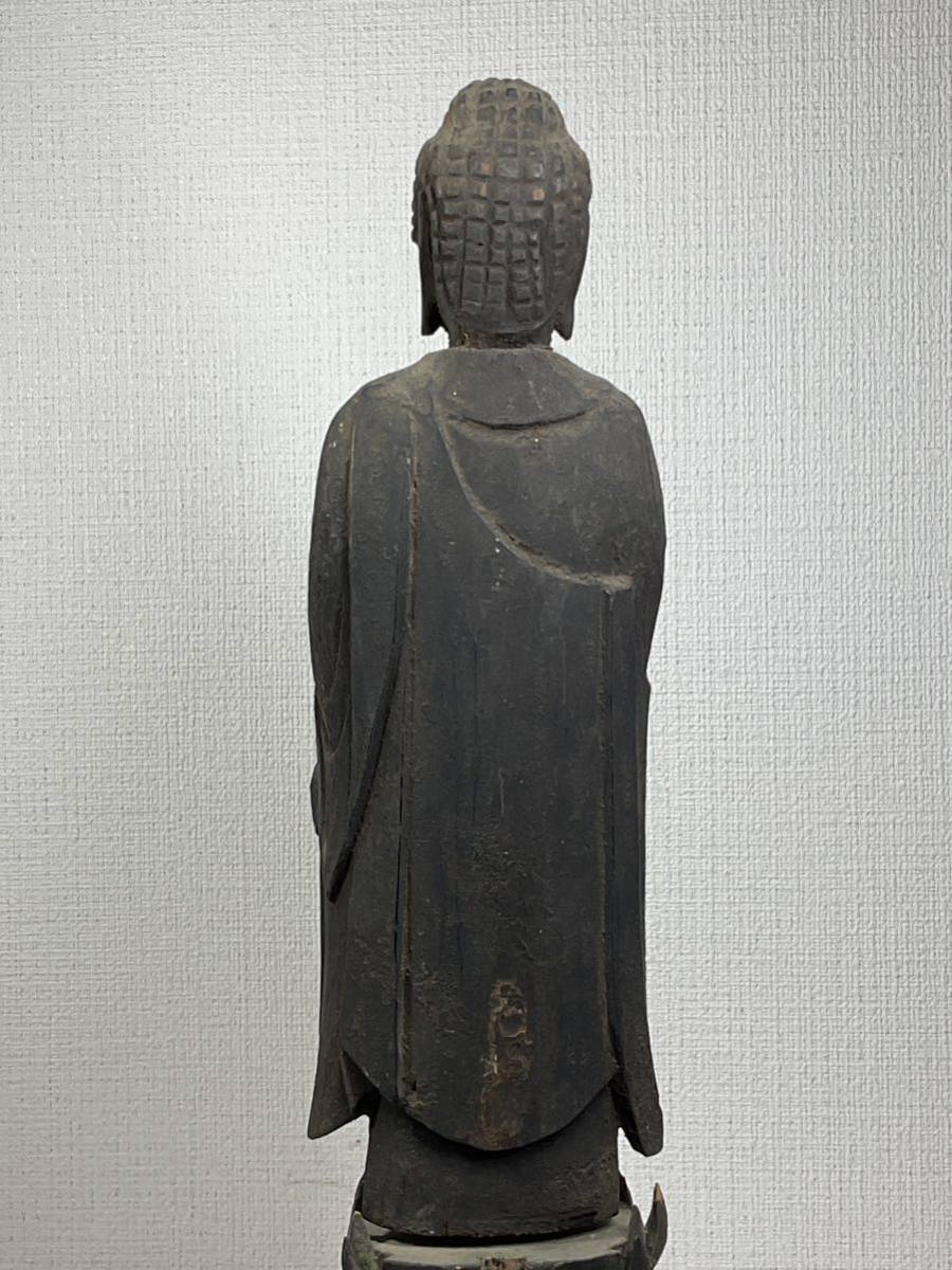 仏教美術 仏像 木彫 ◆阿弥陀如来立像◆江戸時代_画像7