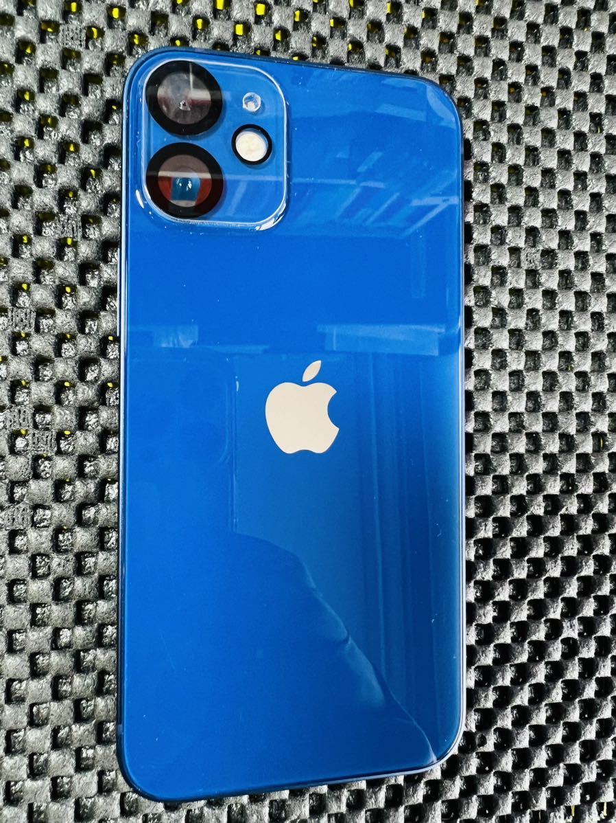 【美品】iPhone12 mini 128GB ブルー 〈ガラスフィルム貼付け済〉_画像2