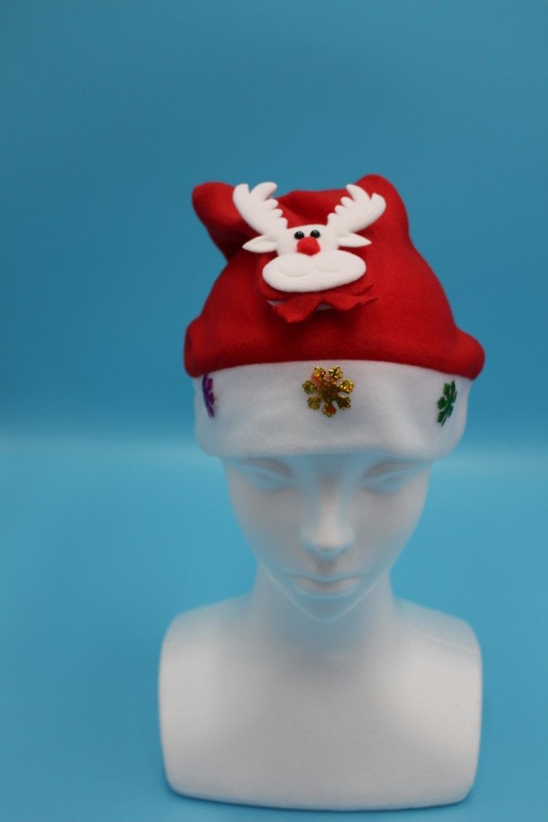 大人用 クリスマス 帽子 サンタ 3点セット ハット 男女兼用 コスプレ コスチューム用 小物 赤色 パーティー ジングルベル