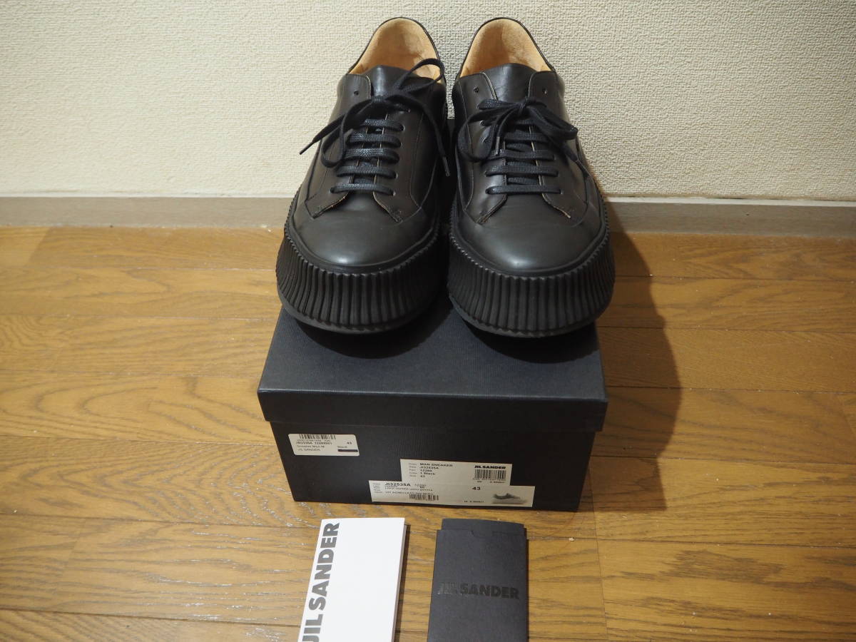 22aw JIL SANDER プラットフォーム size43 定番 2回着用 付属品完備 スニーカ comoli Margiela GARCONS スタイリスト私物 23_画像2