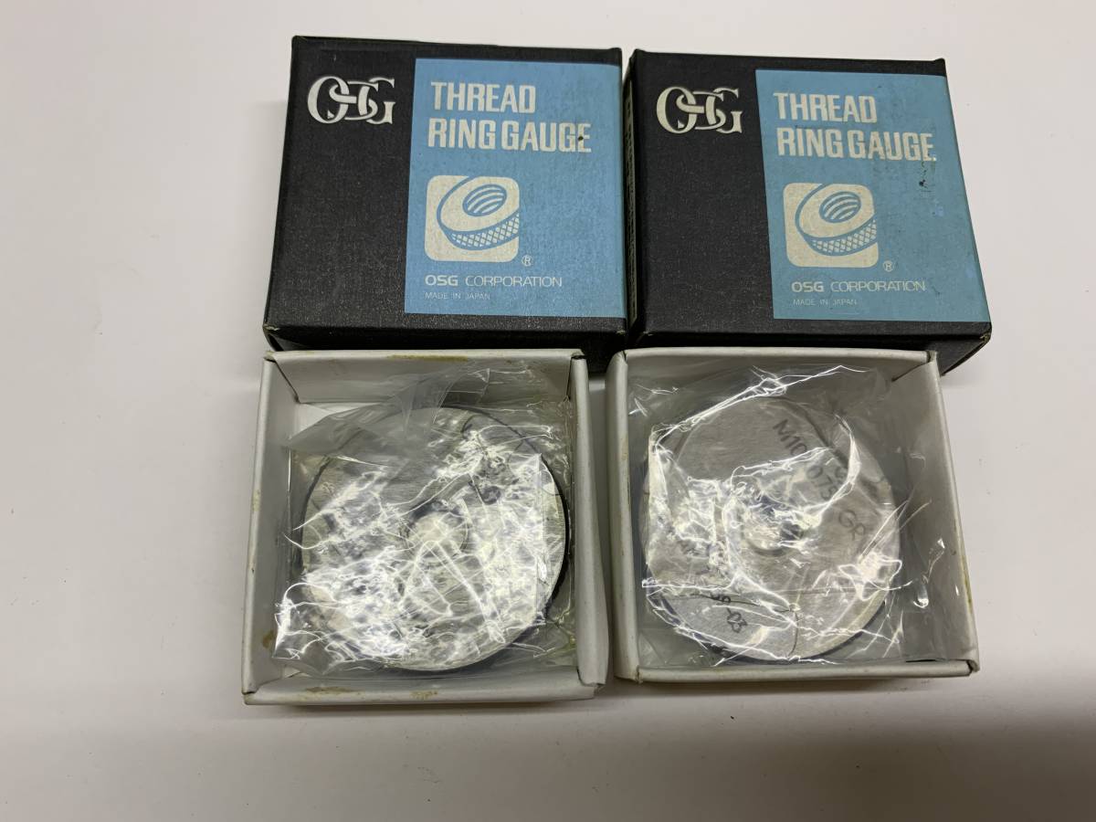 OSG オーエスジー リングゲージ M10×0.75 GRⅡ WRⅡ。 2個セット OSG オーエスジー リングゲージ M10×0.75 GRⅡ WRⅡ。 2個セット