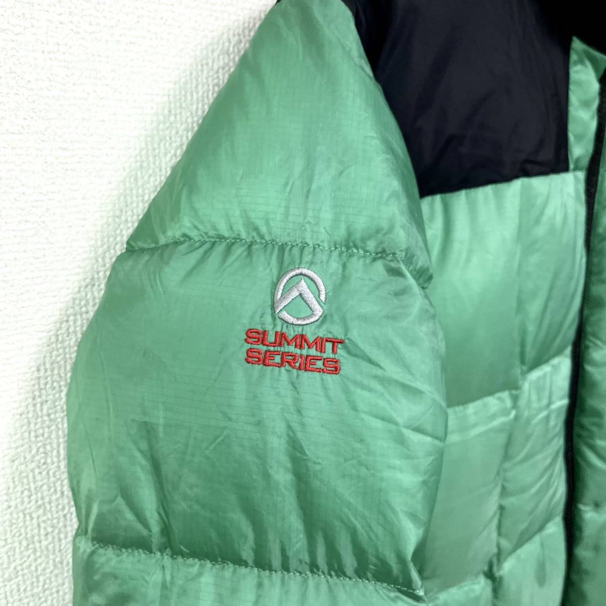 人気希少 ノースフェイス ローツェ ダウンジャケット 800フィル メンズS THE NORTH FACE フード内蔵 ロゴ刺繍 ヌプシ バルトロライト_画像4