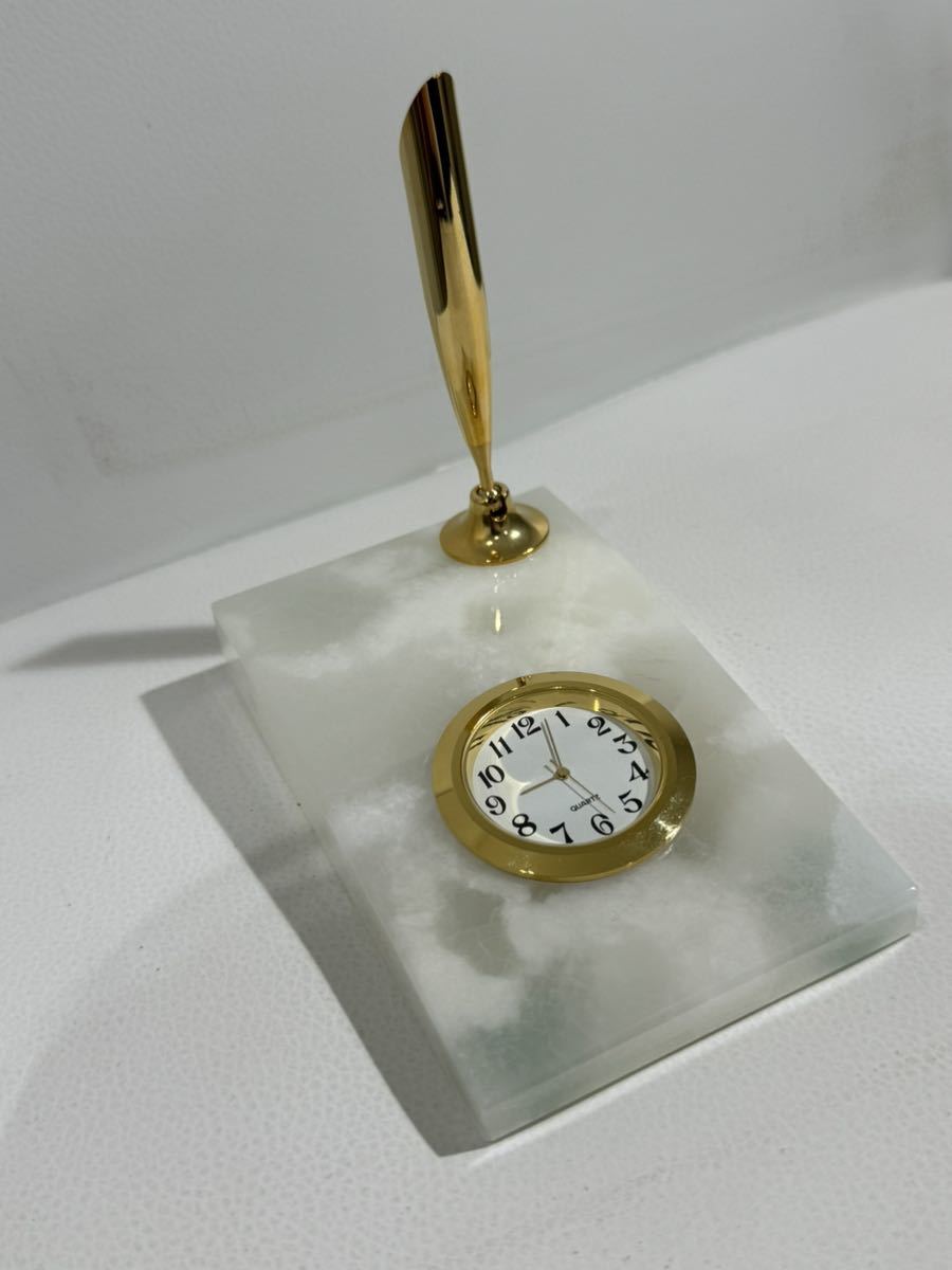 Fancy Clock ファンシークロック MPDECO Marble&Granite置時計 天然大理石 不動 未使用品_画像5