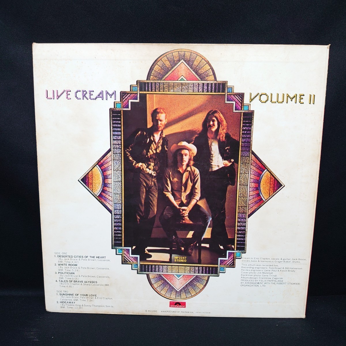 Cream『Live Cream Volume II』『ライヴ・クリーム Vol.2』/LP/レコード/#EYLP2039_画像2