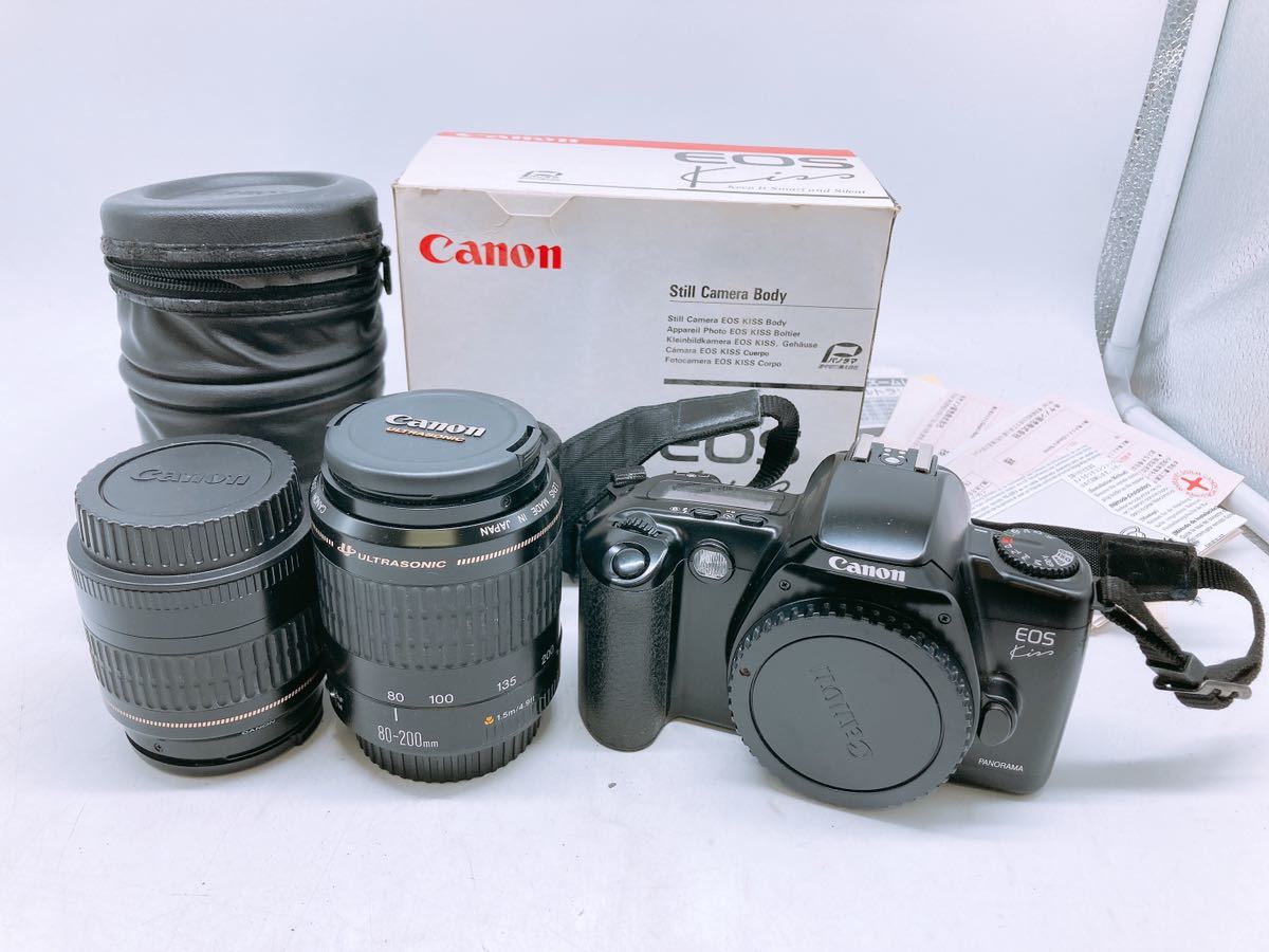キャノン Canon EOS Kiss キス レンズ 一眼レフ 80-200mm 35-80mm フィルムカメラ カメラ レンズ セット まとめ ウルトラソニック