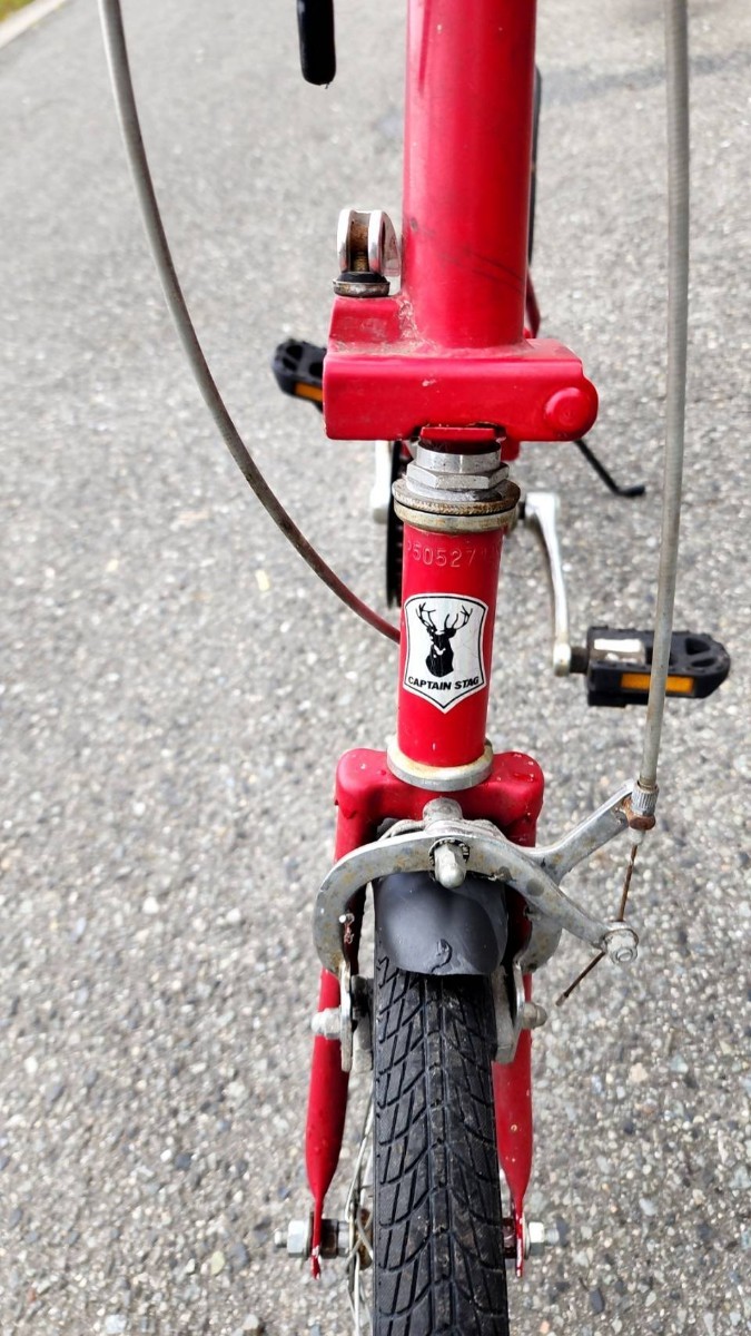 折りたたみ自転車(赤)　16インチ_画像8