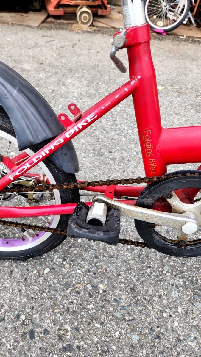折りたたみ自転車(赤)　16インチ_画像6