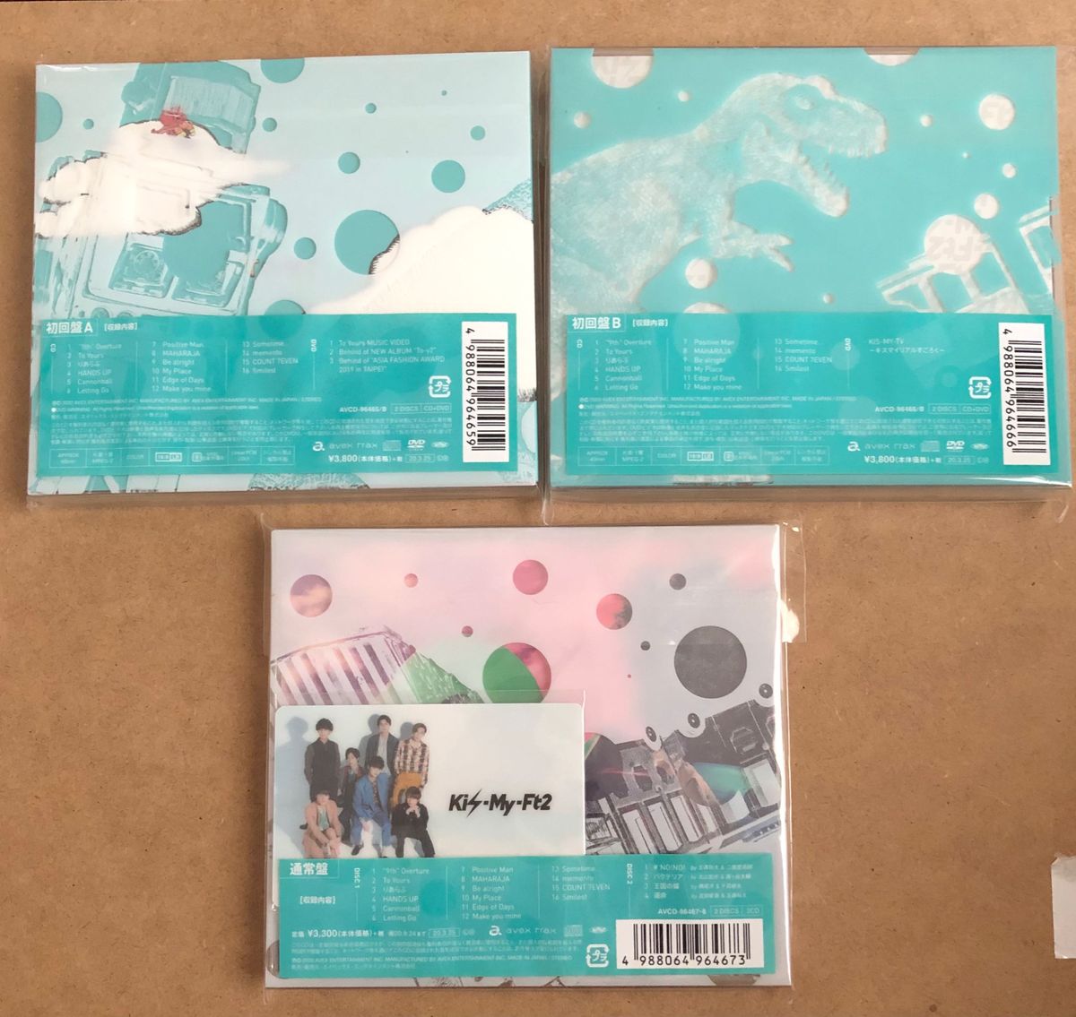 To-y2 初回盤A 初回盤B 通常盤 3形態セット キスマイ アルバム Kis-My-Ft2