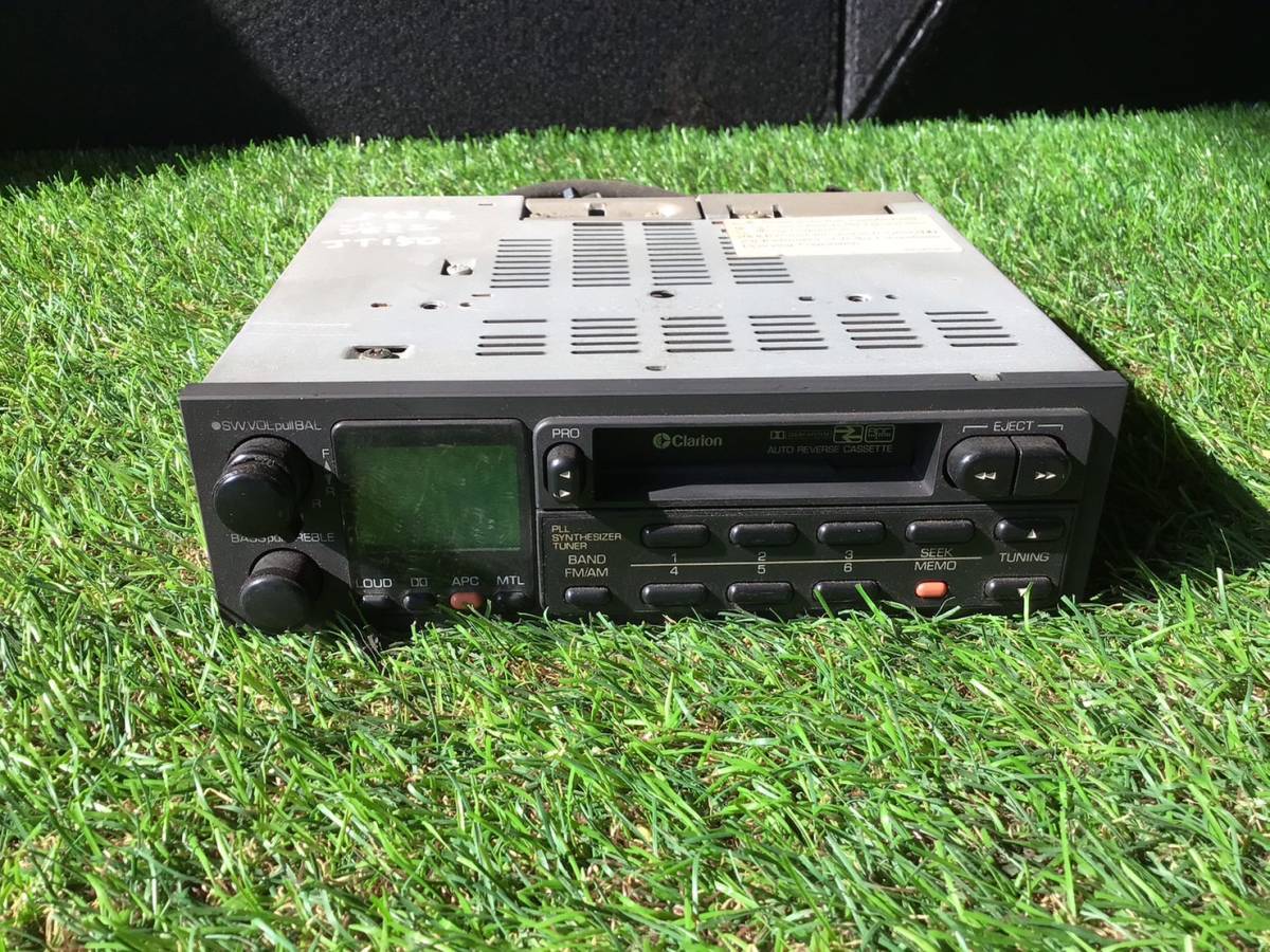 JT150 Showa 63 год Gemini крыло Clarion AM/FM радио кассетная дека C2 231107 ② отправка в тот же день возможно Isuzu старый машина 833 60s