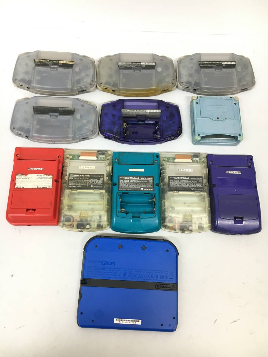 任天堂 ゲームボーイアドバンス/カラー/ポケット/SP/2DS 本体 計12台セット GBA まとめ 動作未確認 ジャンク【z2-466/0/0】_画像2