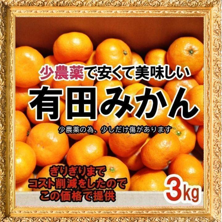 甘い！【有田より産地直送】高いコスパ！数量限定！甘い 有田みかん3kg 早生_画像1