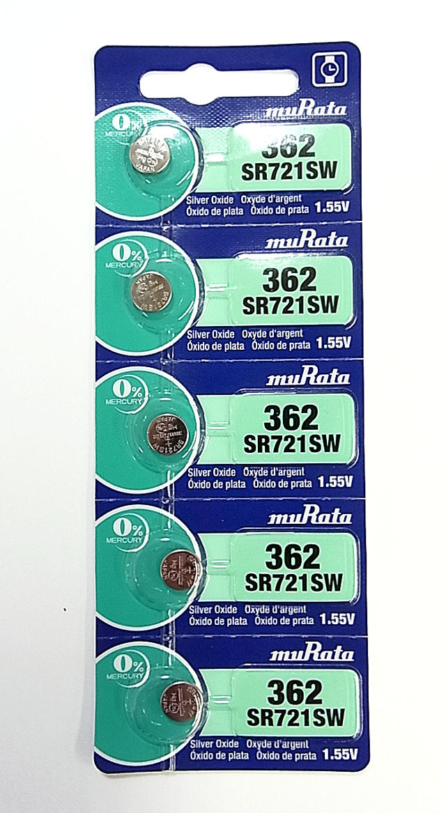 # safety quality #MURATA blur ta( old Sony ) battery for clock SR721SW×5 piece 362 &$