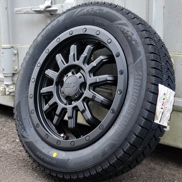 14インチ ブリヂストン ブリザック VRX3 155/65R14 国産 スタッドレスタイヤホイール4本セット サンバー ピクシス トラック アクティ NVAN_画像2