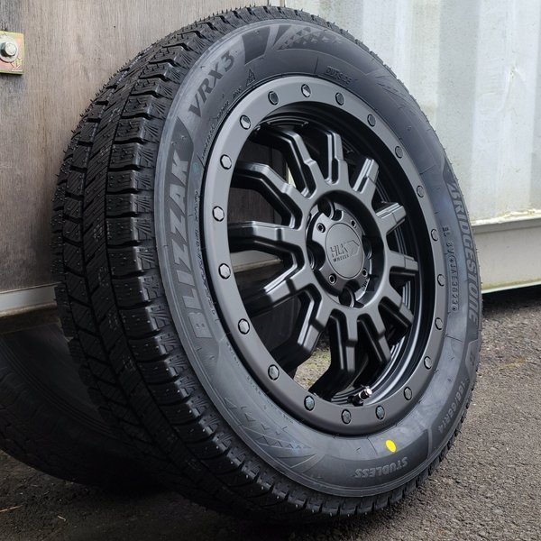 14インチ BRIDGESTONE BLIZZAK VRX3 155/65R14 スタッドレスタイヤホイール4本セット ハイゼット トラック バン デッキバン ジャンボ_画像6